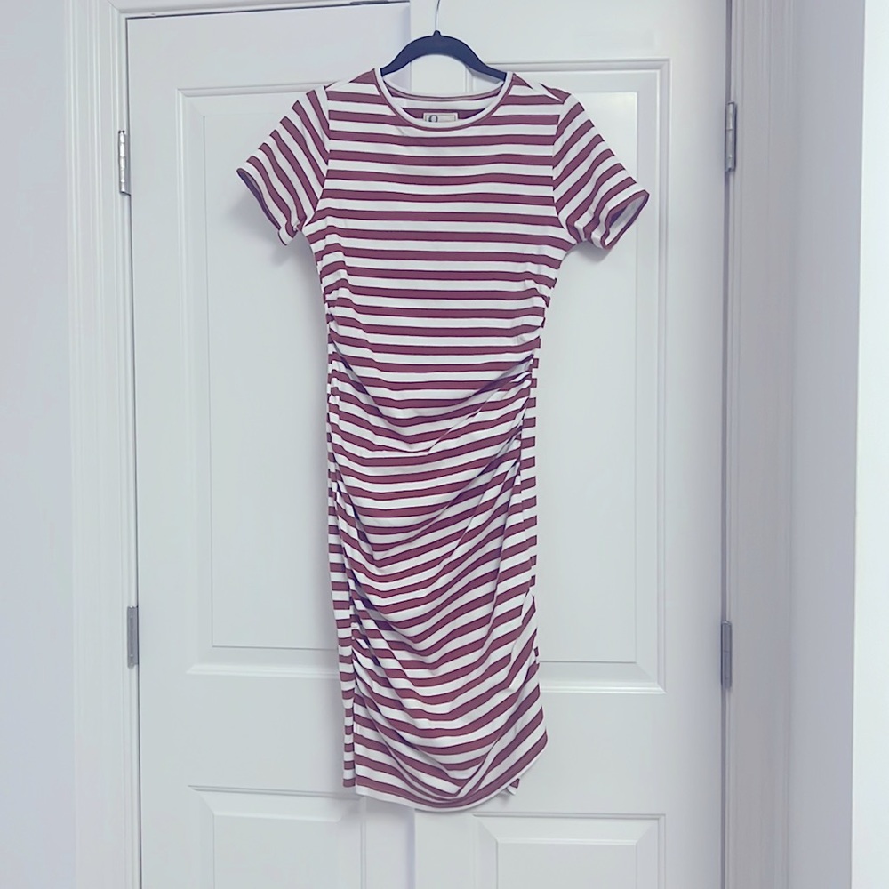 Midi striped dress. Size Small